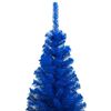 vidaXL Albero di Natale Preilluminato con Palline Blu 120 cm PVC