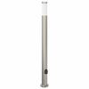 vidaXL Lampada a paletto con presa elettrica 110 cm Acciaio Inox IP44