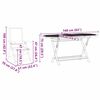 vidaXL Set da Pranzo per Giardino 5 pcs Talpa Legno di Acacia Massello