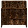 vidaXL Banco Reception Rovere Fumo 100x50x103,5cm in Legno Multistrato