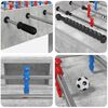 vidaXL Tavolo da Foosball Grigio Cemento 125 x 60,5 x 80 cm