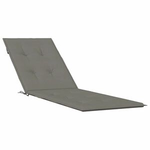 vidaXL Cuscino per Sdraio Grigio Scuro M&eacute;lange (75+105) x 50 x 4 Tessuto