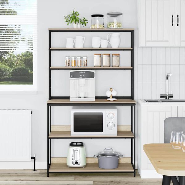 vidaXL Mensola da cucina Rovere Sonoma 100 x 40 x 168 cm