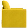 vidaXL Divano letto 60cm Giallo Scuro Velluto
