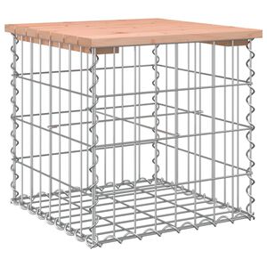 vidaXL Panca da Giardino Design Gabbione 43x44x42 cm Massello Douglas