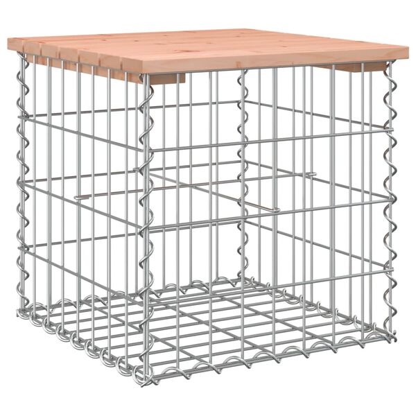vidaXL Panca da Giardino Design Gabbione 43x44x42 cm Massello Douglas