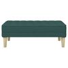 vidaXL panchina con cuscino Verde Scuro 113 x 57 x 39 cm Tessuto
