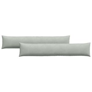 vidaXL Cuscini da Divano 2 pcs Grigio chiaro 200 x 40 cm