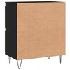 vidaXL Credenza Nero 60x35x70 cm in Legno Multistrato