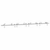 vidaXL Kit Binari Porta Scorrevole 366 cm Acciaio Inossidabile Argento