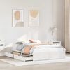 vidaXL Letto senza Materasso Bianco 150x200 cm Legno Massello di Pino