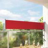 vidaXL Tenda Laterale Retrattile per Patio 60x300 cm Rossa