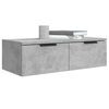 vidaXL Armadietto a Muro Grigio Cemento 68x30x20 cm Legno Multistrato
