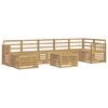 vidaXL Set di divani da esterno 8 pz Bianco Legno di Acacia Massello