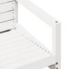 vidaXL Sedia da Giardino Bianca 57,5x63x76 cm Legno Massello di Pino