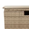 vidaXL Set Divano da Giardino 6 pz con Cuscini Beige in Polyrattan