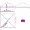 vidaXL Sostituzione Copertura Gazebo Trasparente 300 x 300 x 26 cm PVC