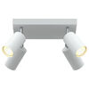 vidaXL Faretto da soffitto Bianco 26 x 26 x 16.5 cm Acciaio
