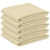 vidaXL Tovaglia da Tavolo 5 pz Rettangolare Bianco Crema 140 x 160 cm