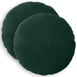 vidaXL Cuscino con cuscino HEERLEN 2 pz Verde Scuro Velluto