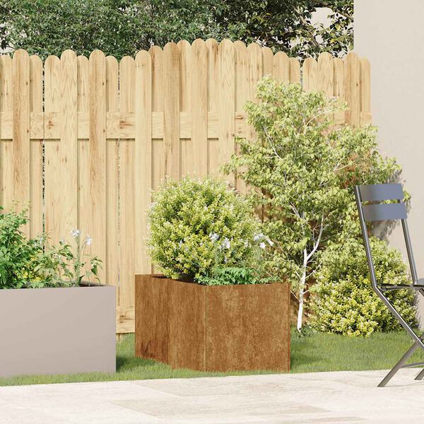 vidaXL Fioriera Arrugginita 40x80x40 cm in Acciaio Corten