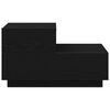 vidaXL Armadio da Notte con cassetto Rovere Nero 70 x 36 x 40,5 cm
