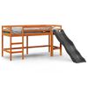vidaXL Letto Soppalco senza Materasso Bambini Marrone Cera 80x200 Pino