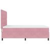 vidaXL Letto a Sorgente LED con materasso Rosa 140 x 200 cm Velluto