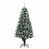 vidaXL Albero di Natale artificiale con 300 LED Verde 180 cm