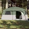 vidaXL Tenda Familiare Cabina per 8 Persone Verde Impermeabile