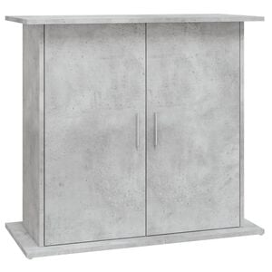vidaXL Supporto per acquario in cemento grigio 81x36x73 cm in legno ingegnerizzato