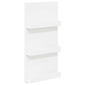 vidaXL Scaffale per riviste con lo scaffale Bianco 51 x 11 x 102 cm