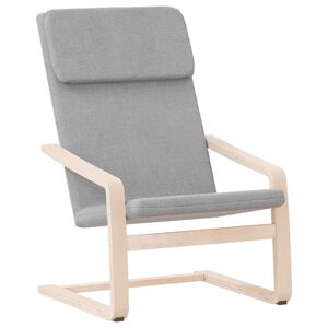 vidaXL Sedia Relax Grigio Chiaro in Tessuto