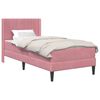 vidaXL Struttura letto con materasso Rosa 100 x 200 cm Velluto
