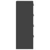 vidaXL Armadio per File con cassetto 2 pcs Nero 44 x 50 x 106.5 cm
