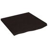 vidaXL Ripiano Marrone Scuro 60x60x(2-4) cm Massello Rovere Trattato