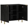 vidaXL Credenza Nera 90x33x75 cm in Legno Multistrato