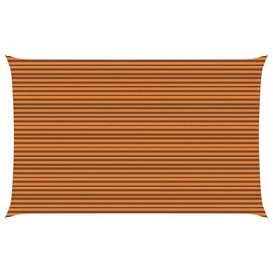 vidaXL Vela da ombra solare Arancione e Marrone 8 x 5 m