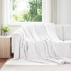 vidaXL Coperta Bianco 240 x 270 cm Panno