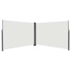 vidaXL Tenda laterale retrattile Crema 600 x 200 cm Metallo