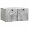 vidaXL Mobile Porta TV da Muro Grigio Cemento 59,5 x 41 x 30 cm
