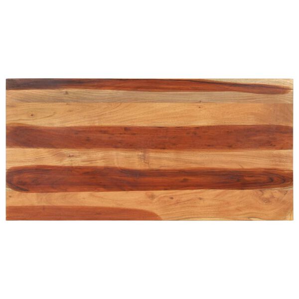 vidaXL Piano del Tavolo 120x60x(2,5-2,7) cm Legno Massello di Acacia