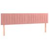 vidaXL Testiera Rosa 180x5x78/88 cm in Velluto