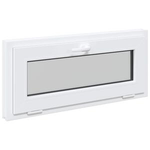 vidaXL Finestra per Soffitta RISOR 90 x 40 cm PVC e Vetro Bianco