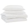 vidaXL Piumino Letto Estivo con cuscino 3 pz Bianco Microfibra
