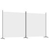 vidaXL Divisorio a 2 Pannelli Bianco 348x180 cm Tessuto