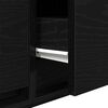 vidaXL Mobile Porta TV Rovere Nero 80x31x25,5 cm in Legno Multistrato