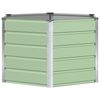 vidaXL Fioriera Verde Pastello 129 x 129 x 75 cm Acciaio