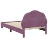 vidaXL Struttura letto bambini con testata Viola 90 x 200 cm Velluto