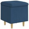 vidaXL Pouf con Storage Blu 40 x 40 x 45 cm Tessuto